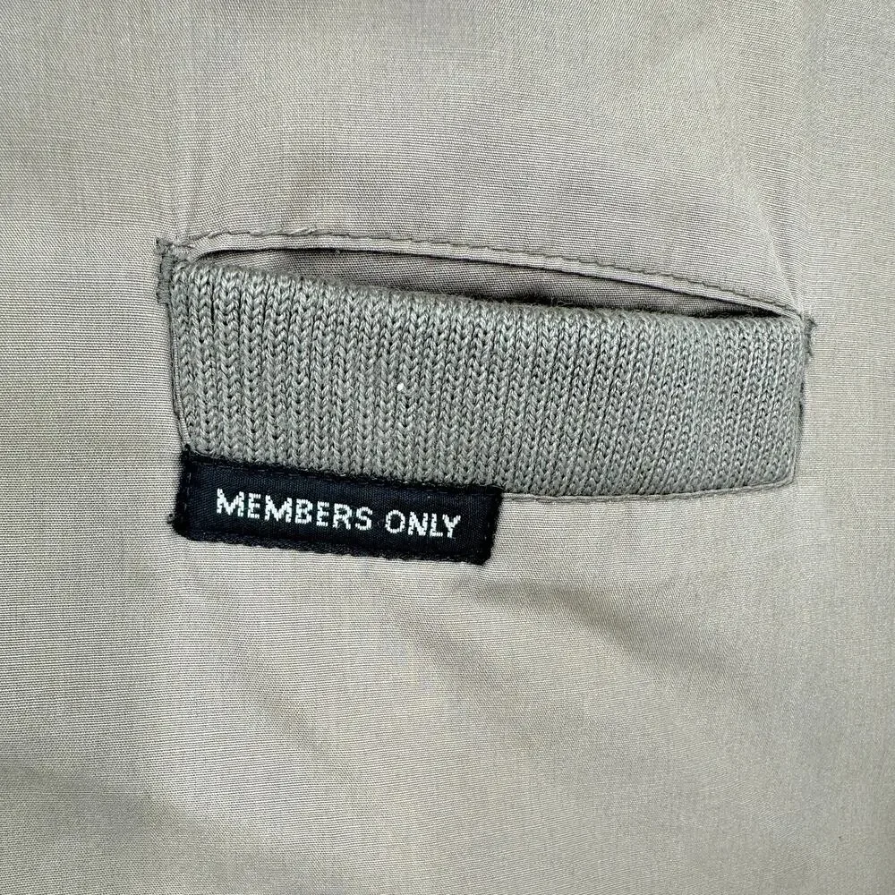 VINTAGE 80's Members Only Men's 46L Iconic Cafe Racer Insulated Bomber Jacket - Picture 6 of 9
